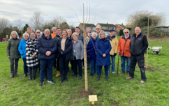 Memorial tree planting at melton country park