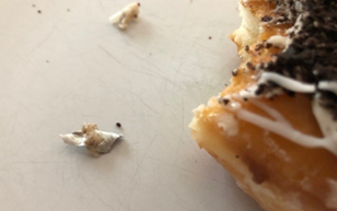 Contaminated doughnut from Krispy Kreme