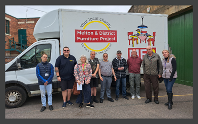 Melton and district Furniture Project Team and Van with Community Coordinator