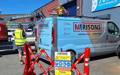 Merisons Working With A Cherry Picker