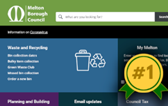 Melton Council Website With A Gold Medal