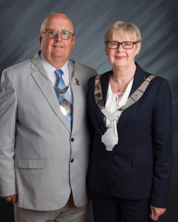 The Mayor Siggy Atherton and her husband Ian Atherton