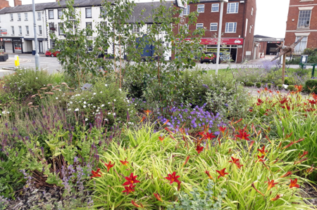 Queen Elizabeth II Jubilee bed in the heritage garden