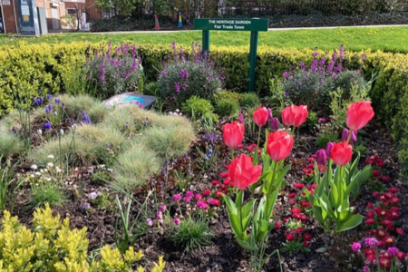 Fairtrade bed in the heritage garden