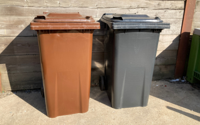 waste and recycling bin