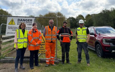 Country park bridge works