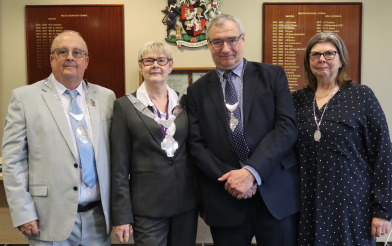 Mayor Siggy Atherton With Deputy Mayor Jim Adcock And Partners