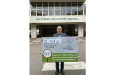 Leader Of The Council Cllr Joe Orson Delivers Petition To County Hall