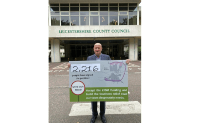 Leader Of The Council Cllr Joe Orson Delivers Petition To County Hall