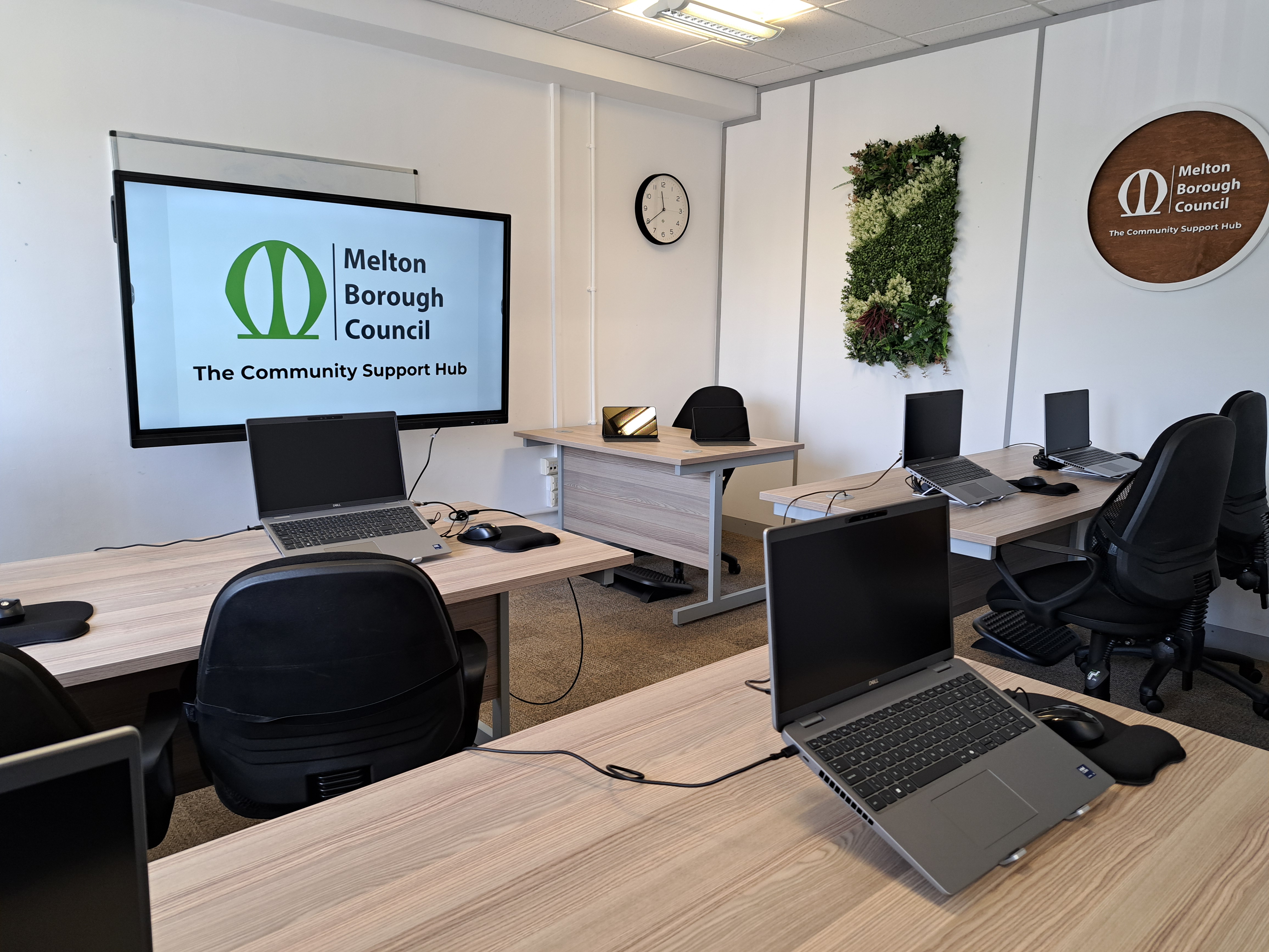 Digital Suite looking towards screen