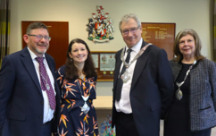 Deputy Mayor Helen Cliff and Mayor Jim Adcock with partners