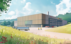 Saint Gobain Holwell Site- artists impression
