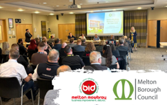 Melton Business Forum with Melton BID and MBC logo
