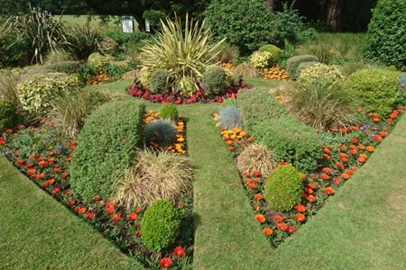 War Memorial gardens at Egerton Lodge front view