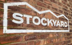 Stockyard Spray Painted on wall