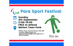 Para Sport Festival Event Poster