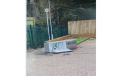 Image Of Fly Tipped Fridge Freezer