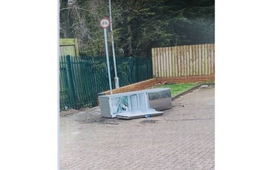 Image Of Fly Tipped Fridge Freezer